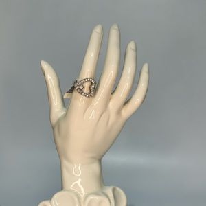 Heart Ring Size 6.5 Fashion Jewlery with Tag